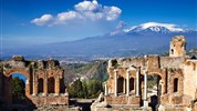 Sicília po stopách minulosti - Taormina, ruiny grécko-rimanského divadla, Sicília, poznávací zájazd, Taliansko
